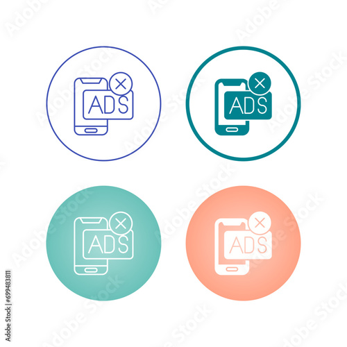 AD Block Vector Icon