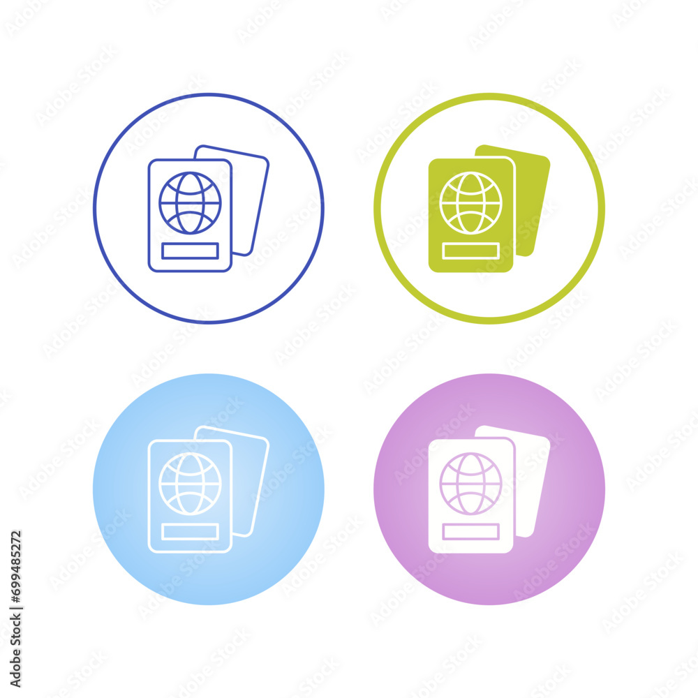 Passport Vector Icon Passport Vector Icon