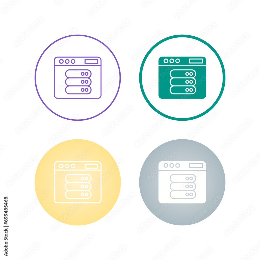 Server Vector Icon Server Vector Icon