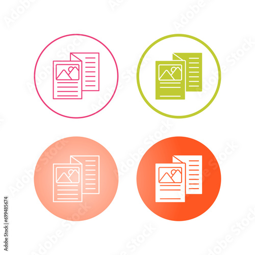 Brochure Vector Icon
