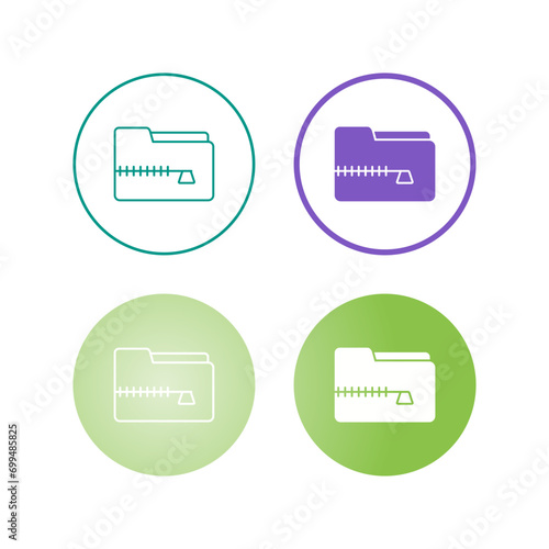 Zip File Vector Icon