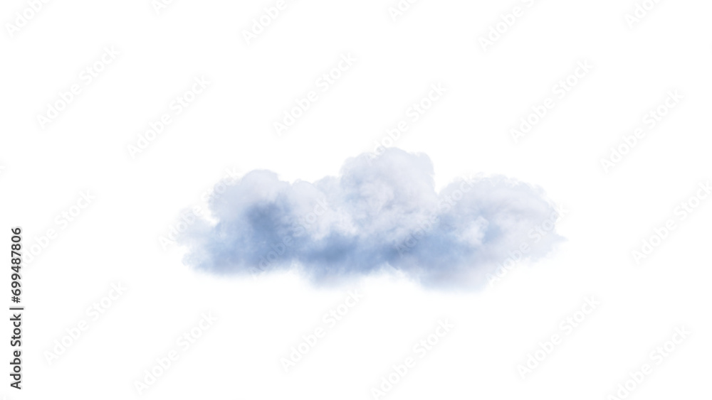 White clouds isolate on black background. 3d illustration White clouds isolate on black background. 3d illustration