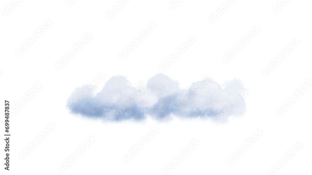 White clouds isolate on black background. 3d illustration White clouds isolate on black background. 3d illustration