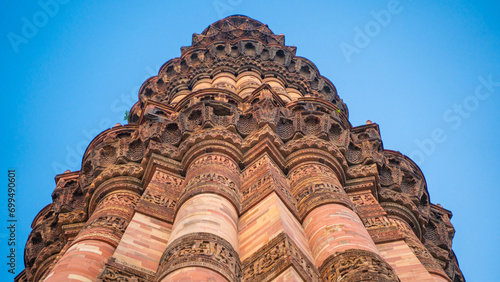 Qutab Minar located in New Delhi India, also known as Qutb or Qutub Minar, UNESCO world heritage sites