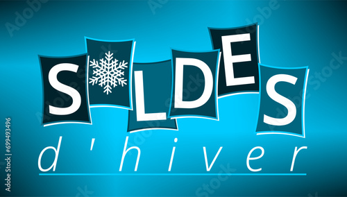 Soldes d'hiver Bleu