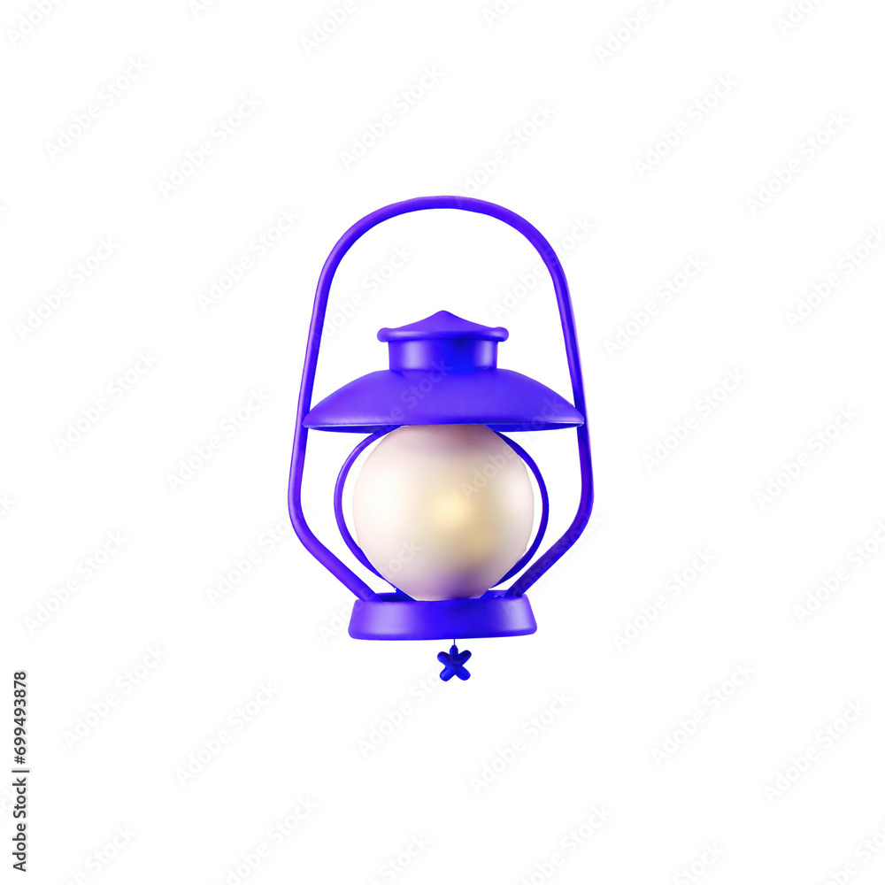 blue lamp isolated on white blue lamp isolated on white
