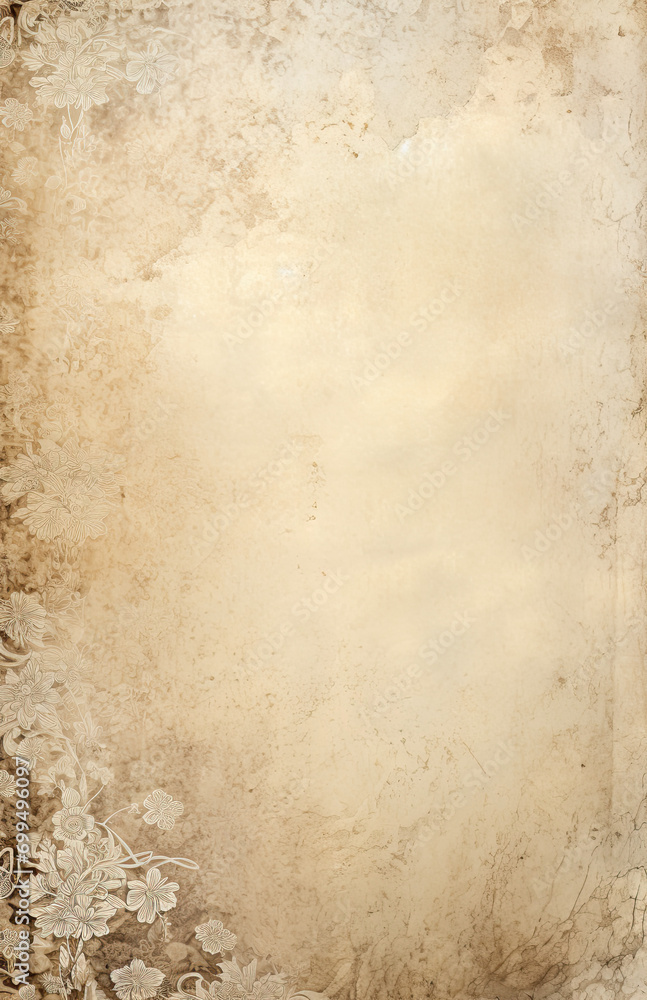 Obraz premium Vintage old textured paper , Page for Junk Journal A4