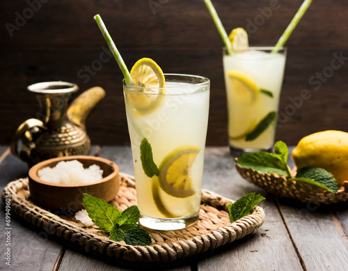 shikanji is lemonade originating from the punjab india photo