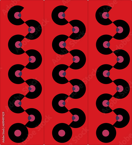 Obraz na płótnie Various geometrical objects, mostly circles pattern. w salonie