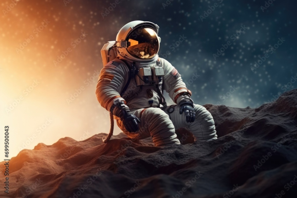 Astronaut in space. Space Travel. Astronaut in space. Space Travel.