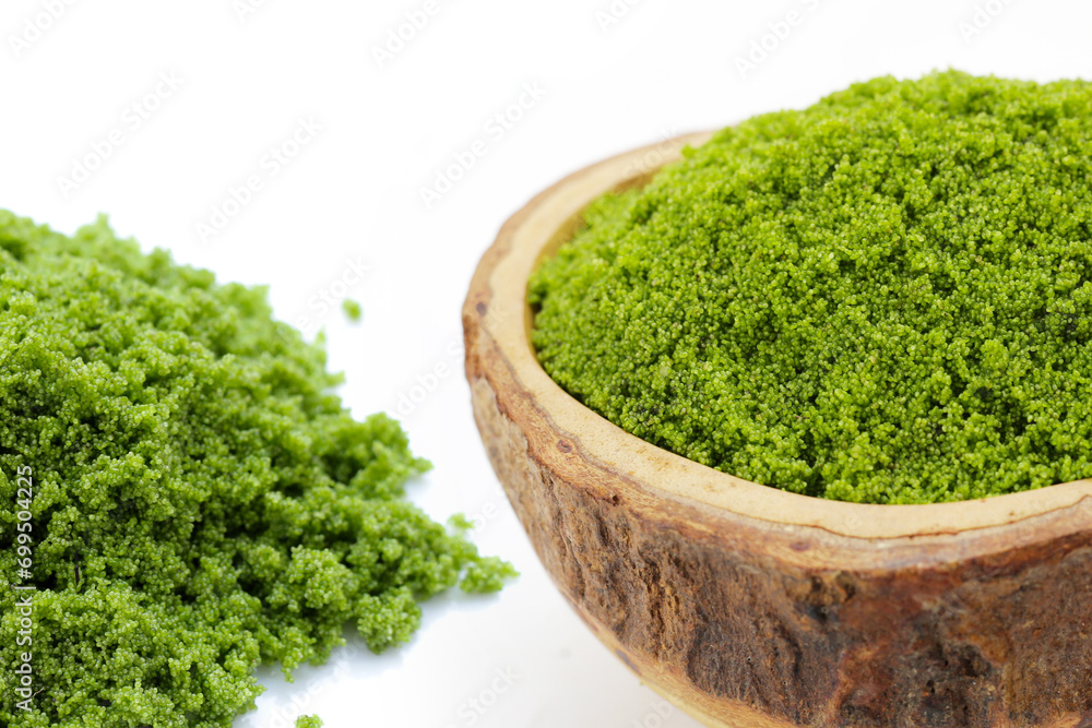 Wolffia globosa or swamp algae, water meal Wolffia globosa or swamp algae, water meal