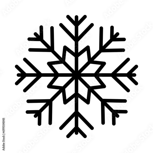 Snow icon on transparent background