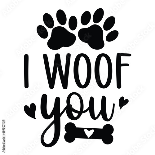 I woof you Happy valentine's day shirt Design Print Template Gift For Valentine's