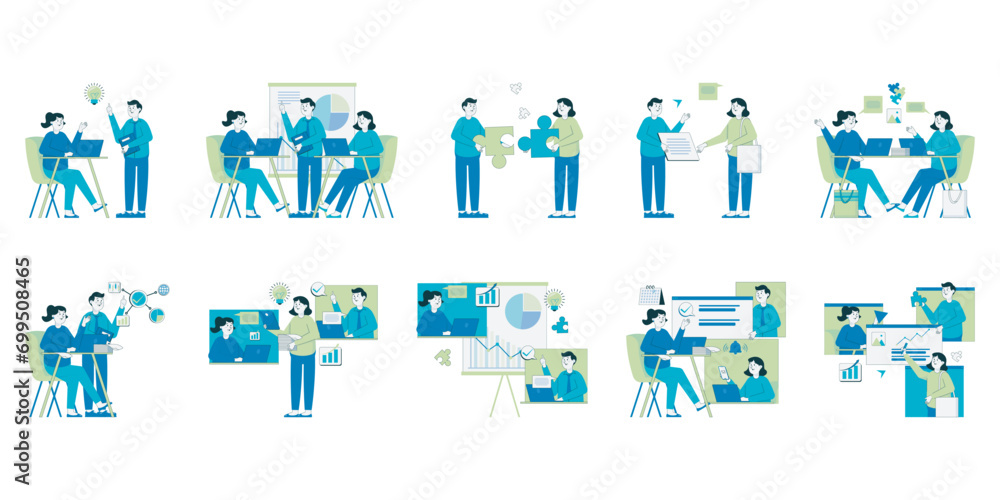 Team Abstract Concept Illustration Team Abstract Concept Illustration