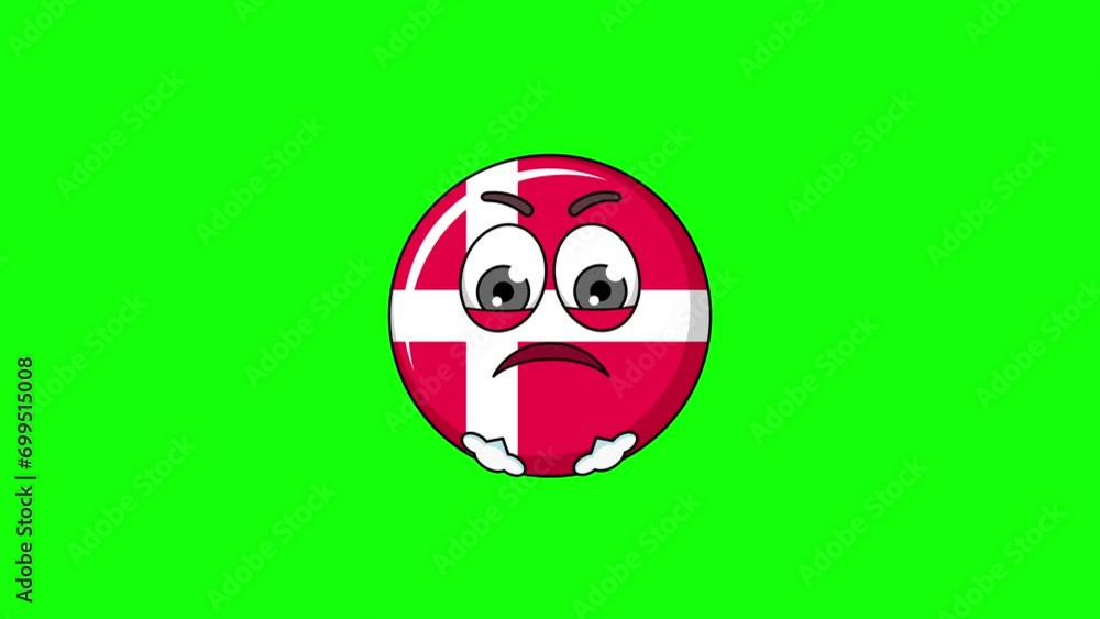 flag of denmark character with expressions of irritation, anger, and contempt, face with Steam From Nose flag of denmark character with expressions of irritation, anger, and contempt, face with Steam From Nose