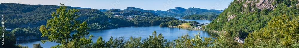 Landscape of the SeluraLake (Flekkefjord, Norway)