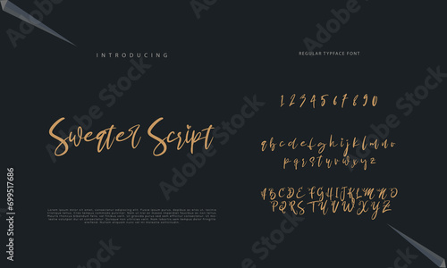 Signature Font Calligraphy Logotype Script Brush Font Type Font lettering handwritten 