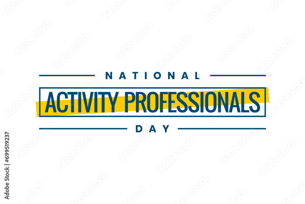 National Activity Professionals Day Holiday concept. Template for