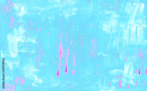 Blue abstract acryl painting background. Grunge pattern