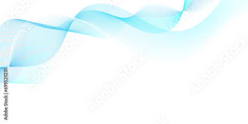 Abstract blue paper wave background and abstract gradient and white and blue wave curve lines banner background design. Vector illustration. Modern template abstract design flowing particles wave.