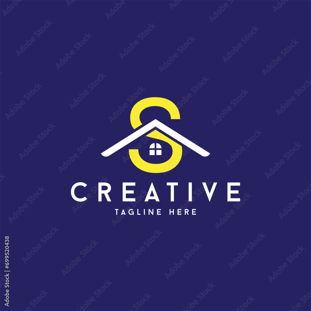 Premium and meaningful Real estate company letter S logo Premium and meaningful Real estate company letter S logo