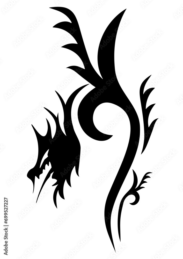 Naklejka premium Dragon is coming