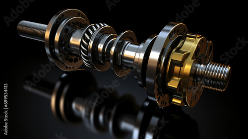 crankshaft on a black background