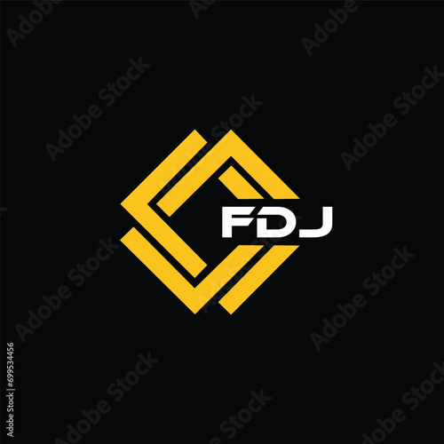 FDJ letter design for logo and icon.FDJ typography for technology, business and real estate brand.FDJ monogram logo.