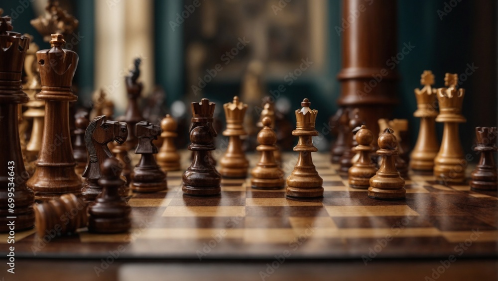 chess pieces on the chessboard chess pieces on the chessboard