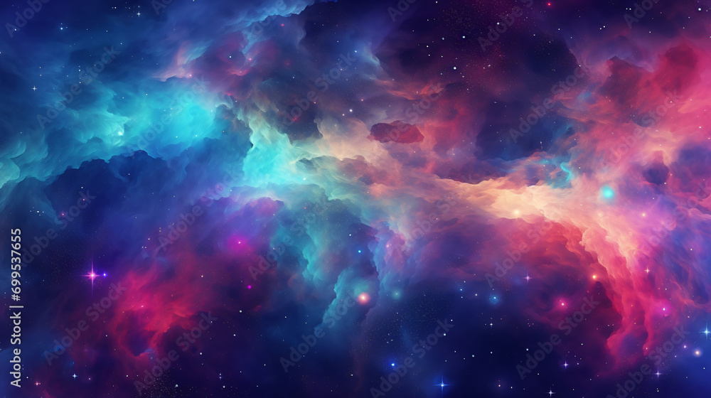 Galaxy cosmos abstract multicolored background