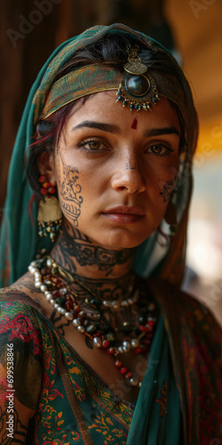 Mughal tattoos a womanly goddess