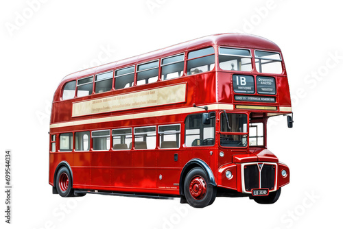 red double-decker bus © Supardi