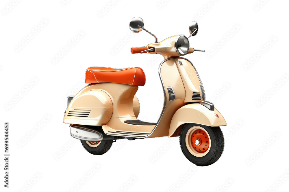 vintage-style motor scooter