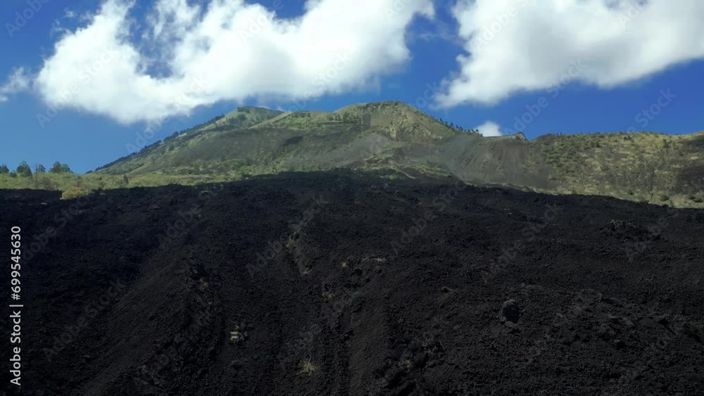 Aerial view of black lava from the Volcano Cerro Negro at Leon, Nicaragua. Aerial view of black lava from the Volcano Cerro Negro at Leon, Nicaragua.