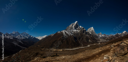 Mount Taboche panorama, Everest Region, Khumbu, Nepal photo
