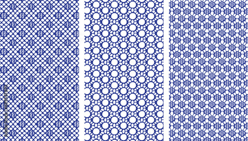 Seamless pattern composed of circles and lines.