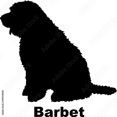 Dog  Barbet silhouette Breeds Bundle Dogs on the move. Dogs in different poses.
The dog jumps, the dog runs. The dog is sitting. The dog is lying down. The dog is playing
