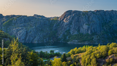 Obraz na płótnie Landscape of Helleren (Norway) w salonie