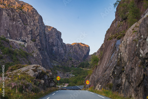 Obraz na płótnie Landscape of Helleren (Norway) w salonie