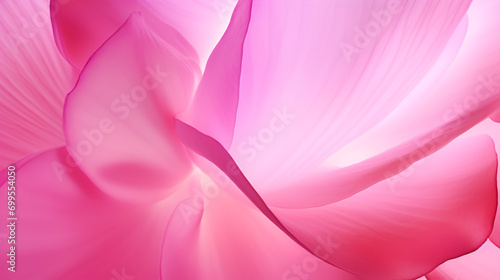 A giant, luminous, closeup of a pink flower petal offers a unique, abstract texture. © ckybe