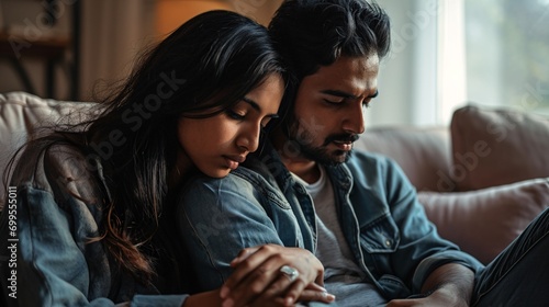Couples struggling with conception, saddened by a negative pregnancy test, find solace in each other.