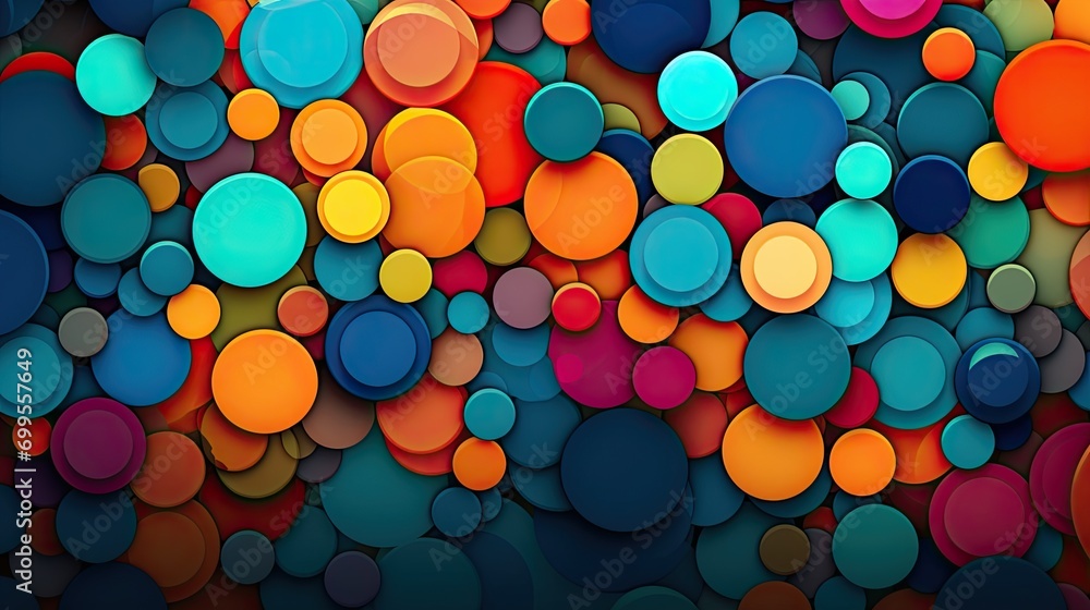 Circle abstract background. Generative AI Circle abstract background. Generative AI