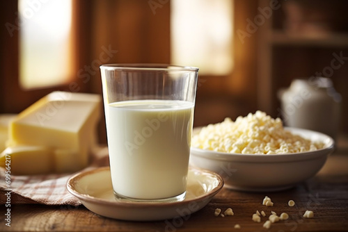 Fresh Dairy Delights with Milk and Cheese.