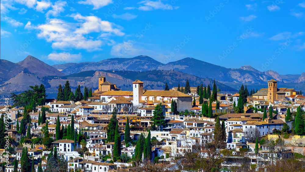 Alhambra, a Unesco World Heritage Site in Granada, Spain
