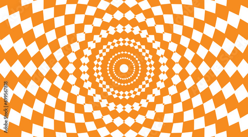 spiral orange abstract geometric pattern background