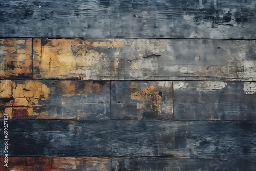 Capturing Varied Tones. High-Quality Image of Beautifully Painted Grunge Wall in Shades of Blue
