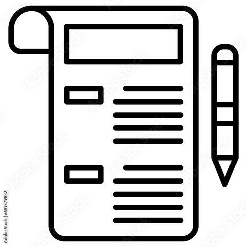 Script Icon of Cinema iconset.