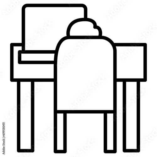 Desk Chair Icon of Business iconset. © Icons Studio