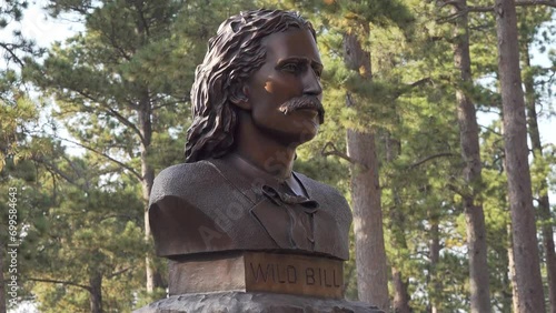 Wild Bill Hickok grave, Mount Moriah Cemetery, Deadwood, South Dakota, USA photo