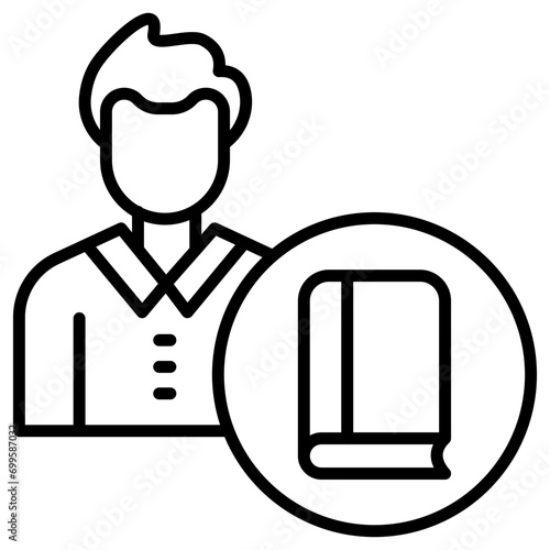 Library Man Icon of Library iconset.